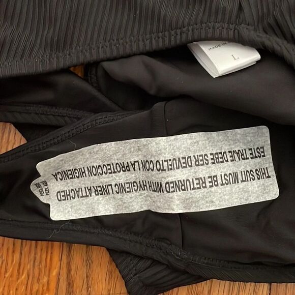 Andie Bikini Set Valencia Top Bikini Bottom Rib Black size Large NWT - Picture 9 of 14